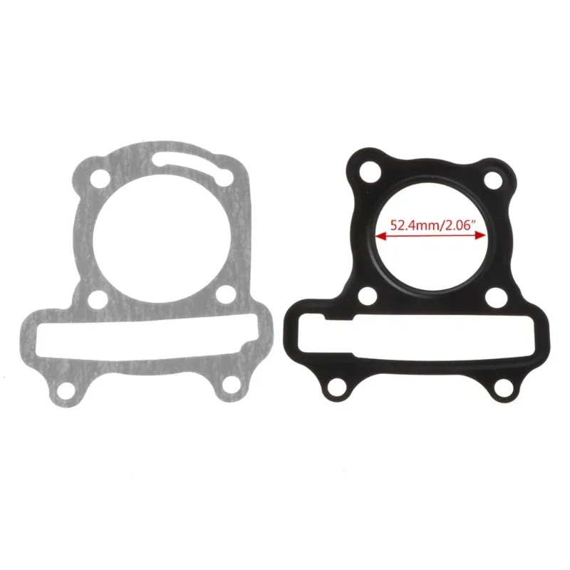 2Pcs/Set Motorcycle Scooter GY6 Cylinder Gasket Set Cushion Pad GY6 50cc 60cc 80cc 125cc 150cc Engine Moped