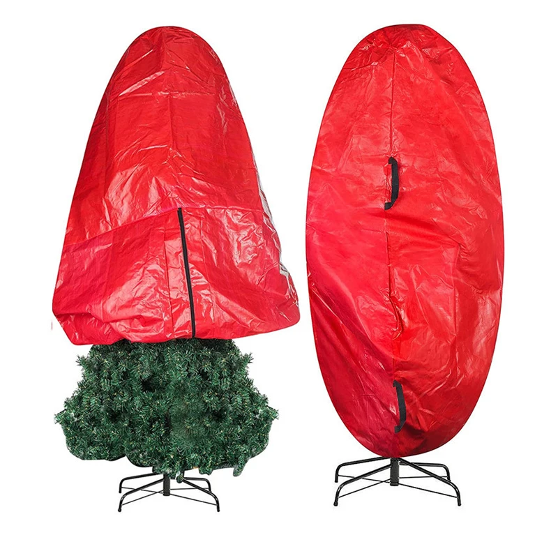 Foldable Christmas Tree Bag Xmas Decoration Upright Oxford Cloth Storage Bags Xmas Stuff Utenciles Organizer