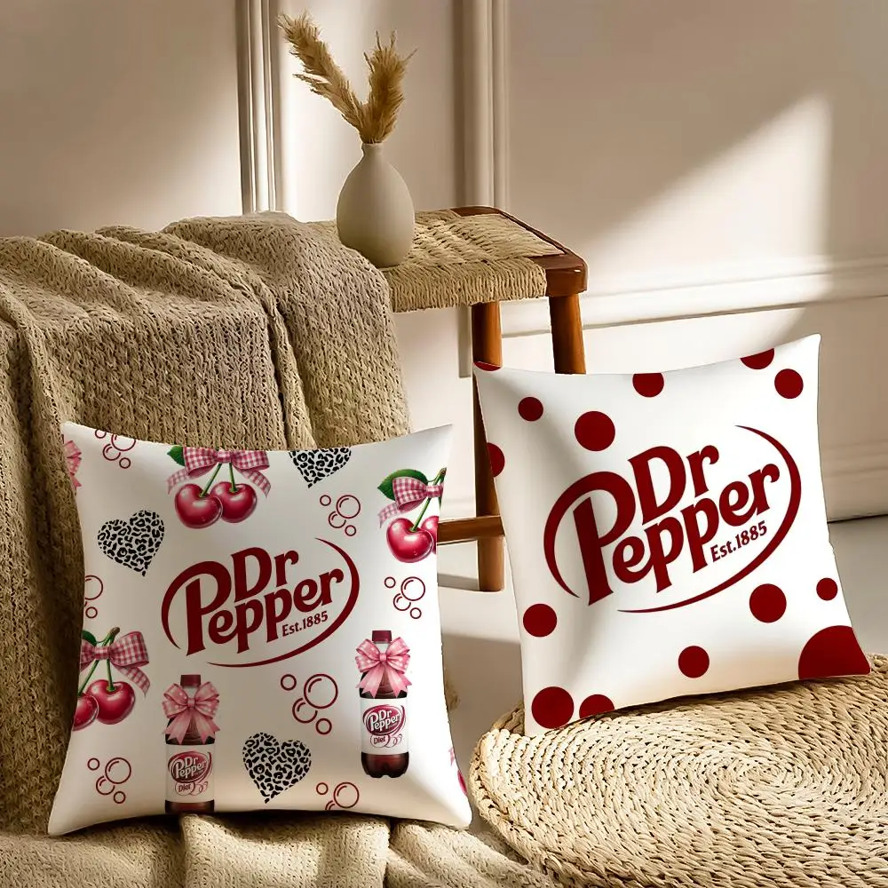 Drink Design D-DR P-PEPPER Cushion Cover Soft Plush Double-Sided Printed Decorative Pillow Case Sofa All Seasons Home Decor Gift