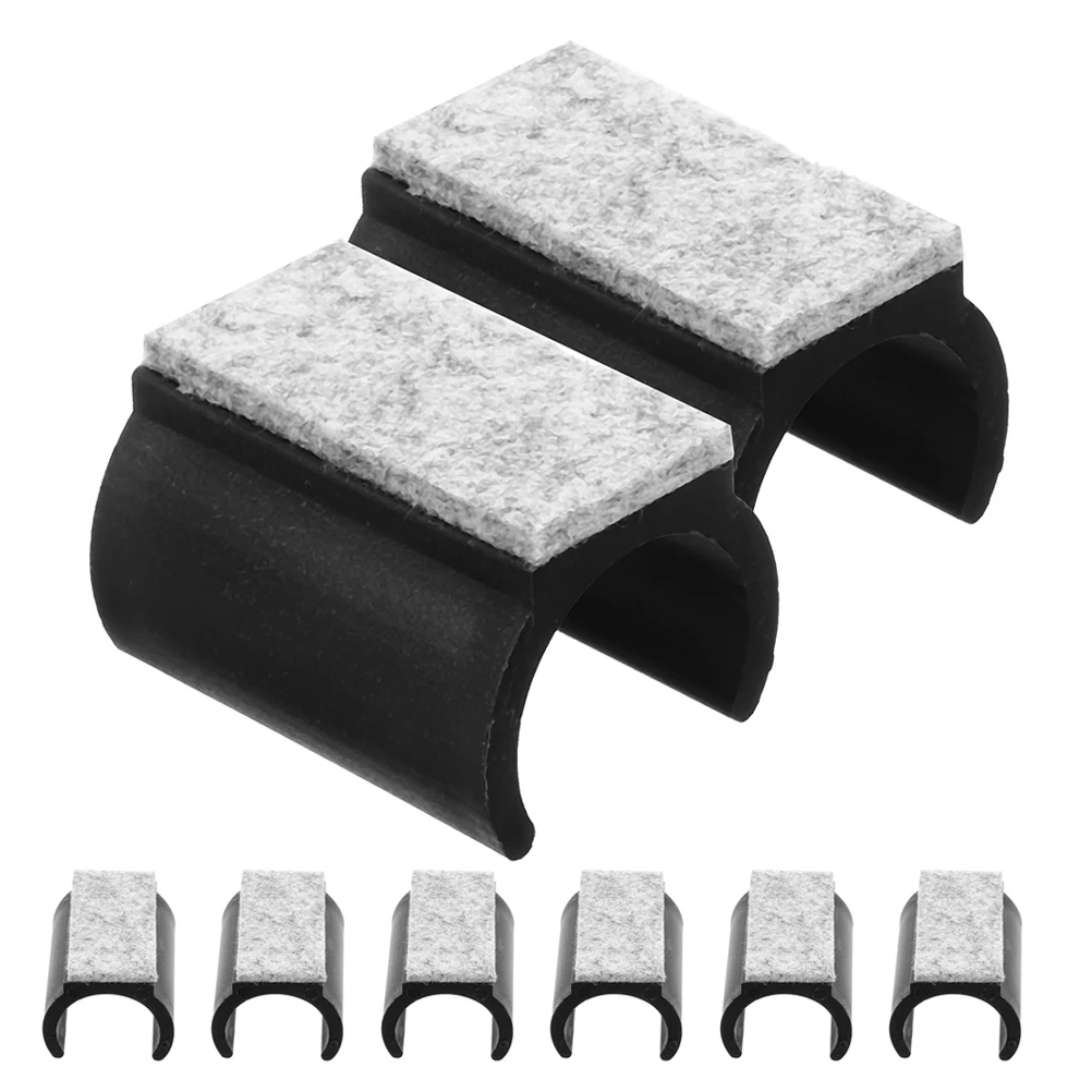 

8 Pcs Chair Leg Floor Protectors Couch Protection Pad Felt Plastic Pads Furniture