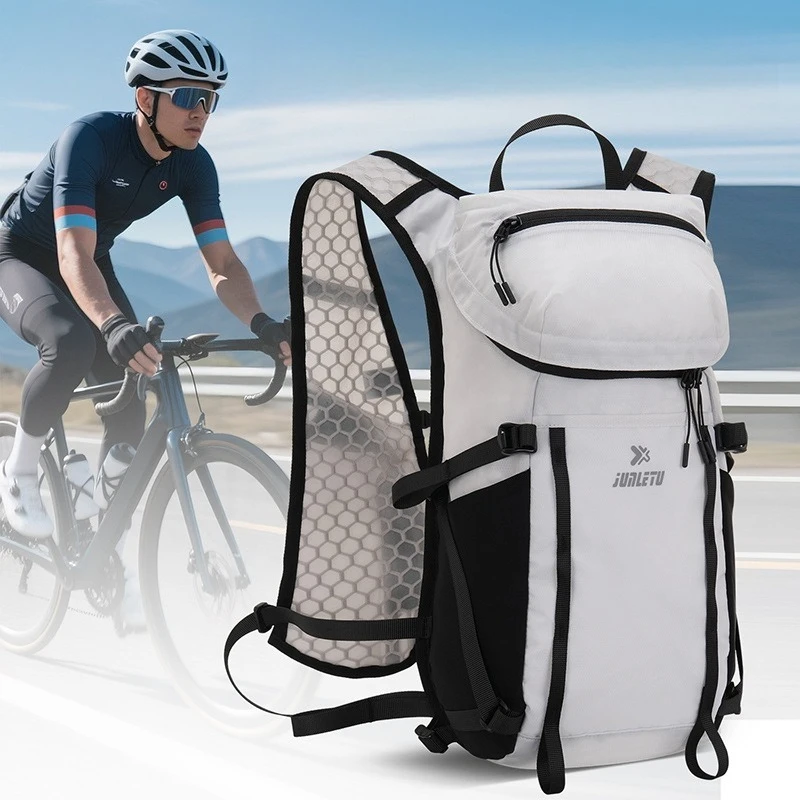 Ultra-light waterproof cycling and running backpack, nylon off-road, mountaineering and hiking reflective strip backpack