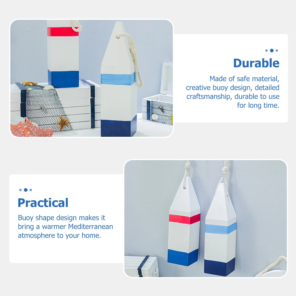 

Fish Label Ornaments Mediterranean Wall Pendant Sea Buoy Coastal Decoration Nautical Style Hanging