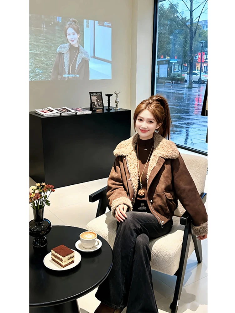 

Корейское свободное хлопковое пальто для женщин, новая модель, красивое, с длинными рукавами, универсальное, для похудения, зимнее