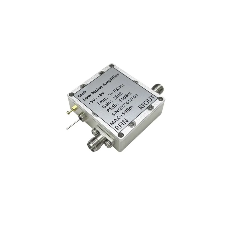 For 5-18GHz RF Low Noise Amplifier LNA RF Amplifier, Gain 26dB Noise Figure 1.5dB