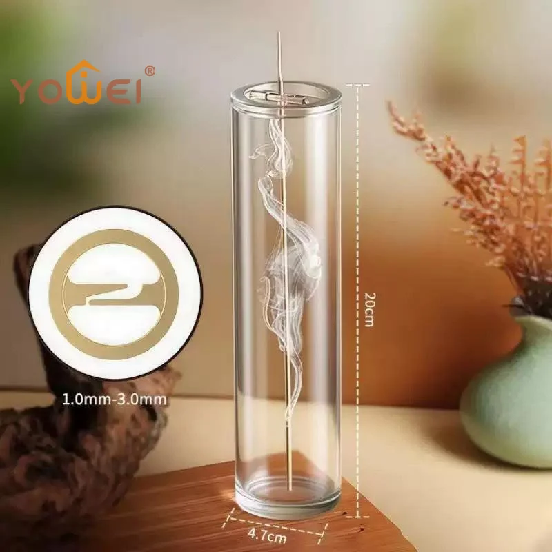 Latest Creative Upside-down Incense Burner Stand With Glass Ash Catcher Backflow Incense Burner Detachable Rustproof