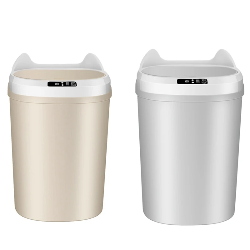 

Induction Trash Can Automatic Touchless Dustbin Eco-Friendly Infrared Sensor Garbage Bin Kitchen Bath Home