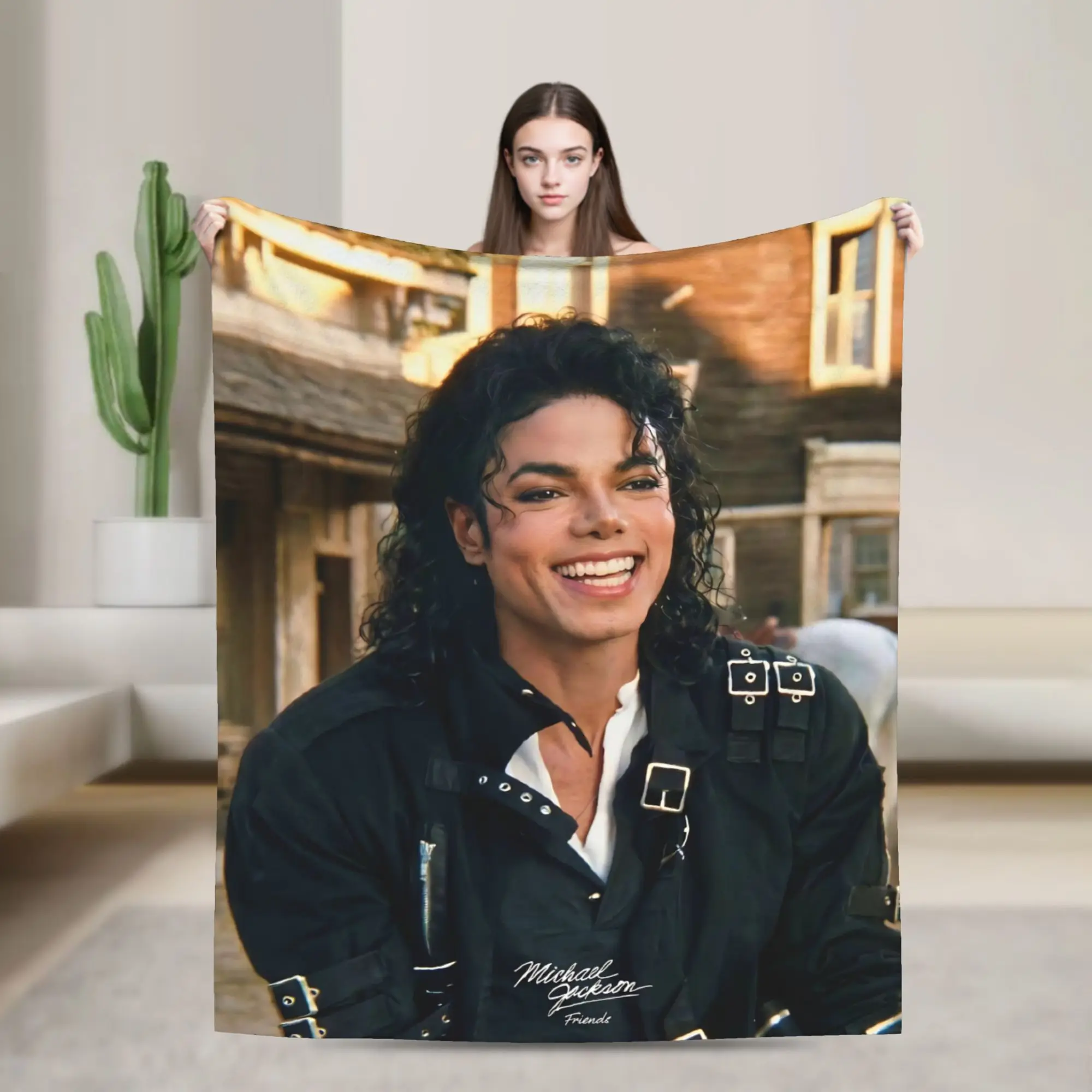 Singer Michael Jacksons MJ Accessories Blanket Ultra Soft  Throw Blankets for Couch 50x60 Inches Multiple Sizes Bedspread