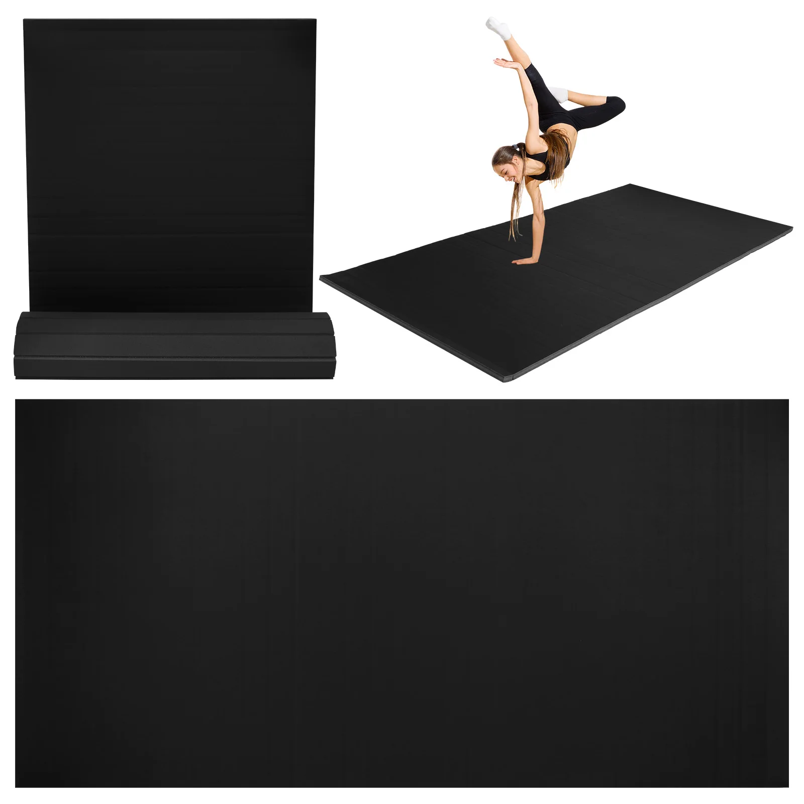 

Очень большой коврик для фитнеса 118.11x59.06x1.18 дюймов, складной, с нескользящей поверхностью, для дзюдо, пилатеса, растяжки и йоги