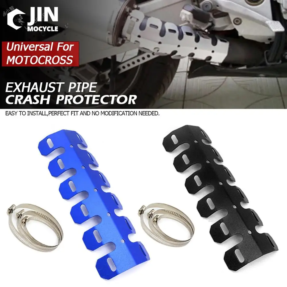 CNC Exhaust Pipe Protector Bendable Heat Shield Cover Guard Anti-scalding FOR YAMAHA YZ250 YZ250X XT250X WR250R WR250X Serow 250