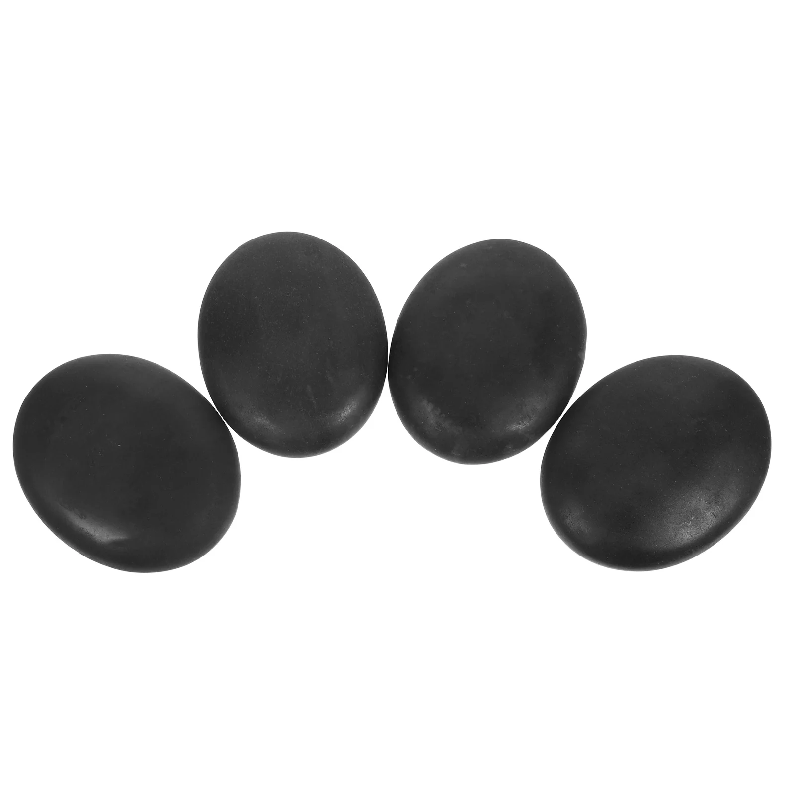 مجموعة أحجار البازلت الاحتفاظ بالحرارة مكونة من 4 قطع للعناية بالقدم في صالونات التجميل الاحترافية وتدليك الجسم ومجموعة أحجار الحجر الأكثر دفئًا #4