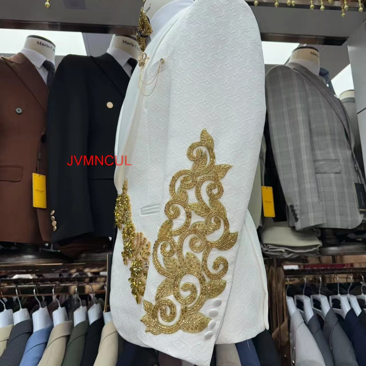 Setelan Jas Pria Mewah Bordir  - Men Formal Wear 2025 ulasan dan harga