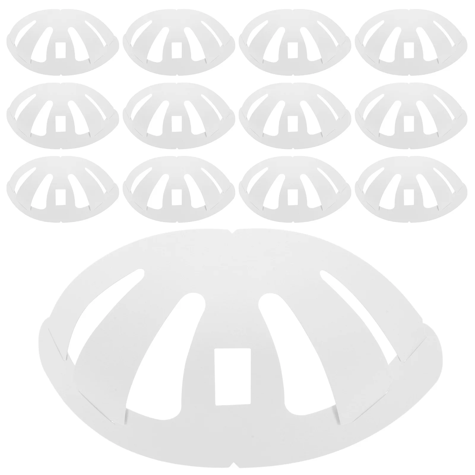 

50Pcs Hat Shaper Inserts White Cardboard Baseball Cap Support for Adult Sports Caps Reusable Hat Form Crown Support