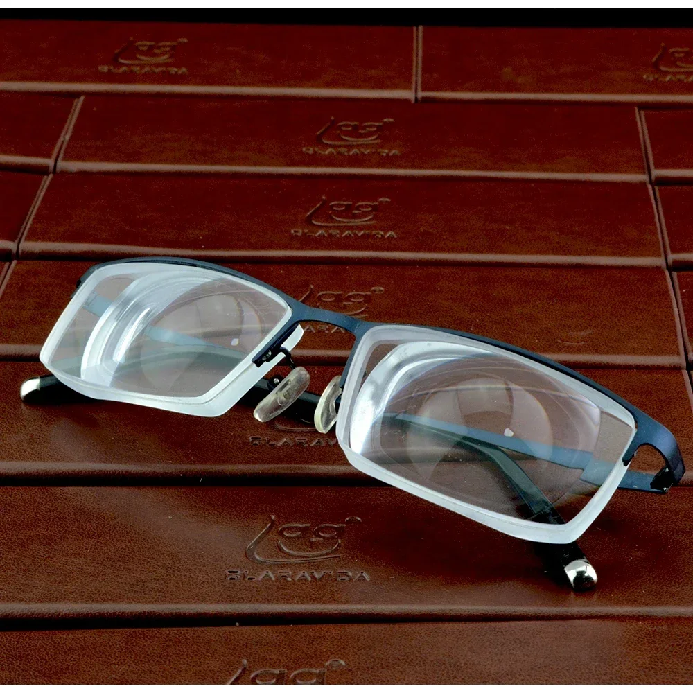Clara Vida Square Half Rim Glasses High Myopic Myopia Myodisc Glasses Vision Aid -11 -12 -13 -14 -15 -16 -17 -18 -19 -20
