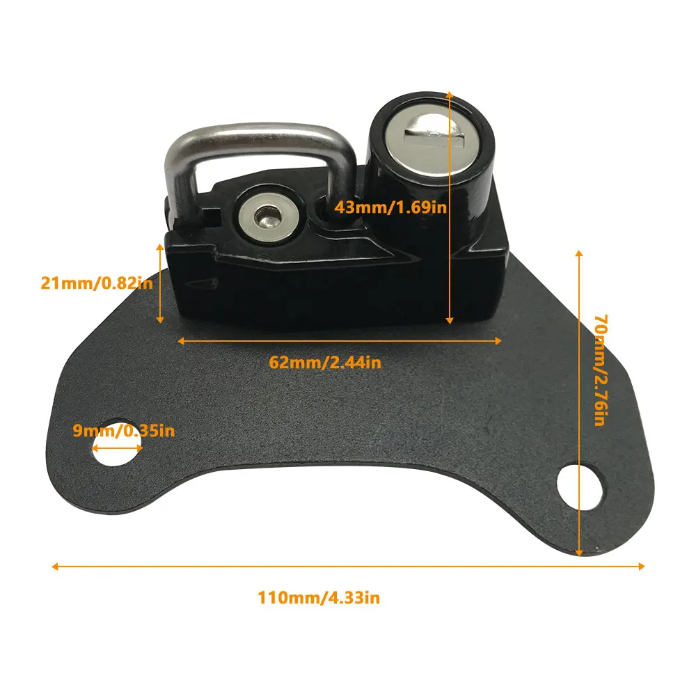 Helmet Lock Universal Anti-Theft Helmet Security Lock for Indian Scout Bobber Sixty Accessories