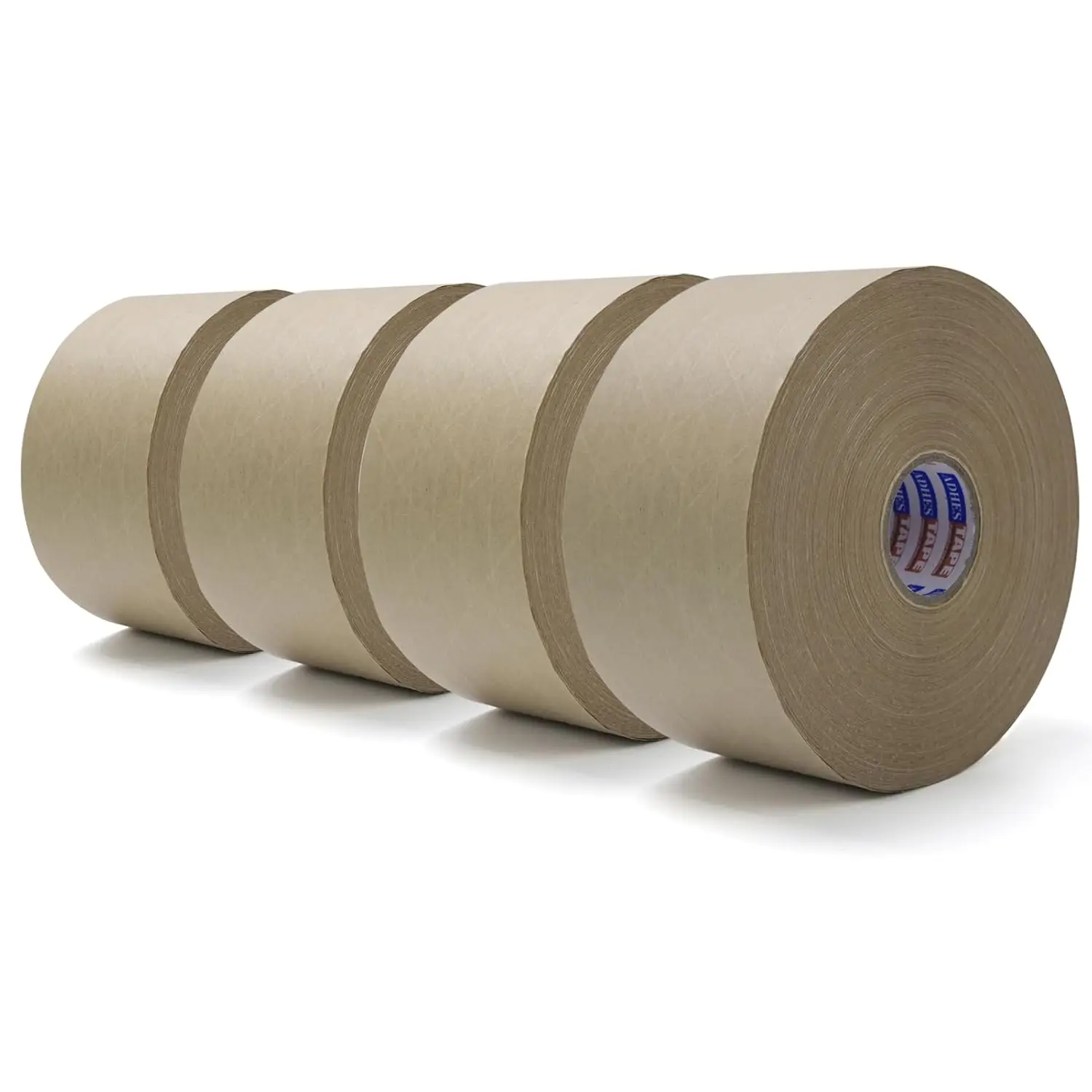 

ADHES Water Activated Tape 2.83" x 110yds x 4 Rolls, Reinforced Kraft Gummed Paper Tape, Eco-Friendly, Strong Adhesive S