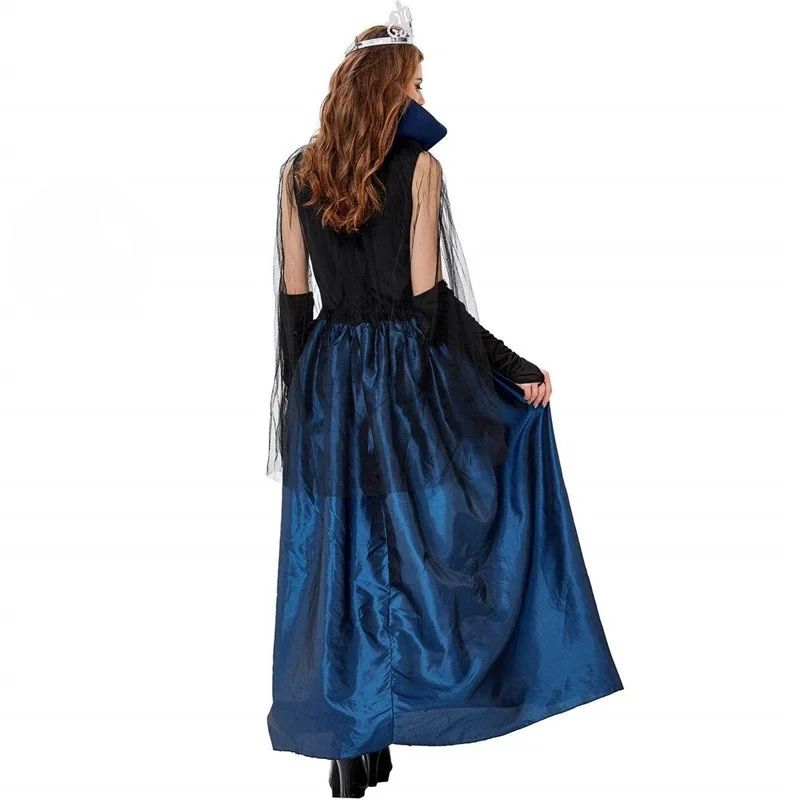 

Blue Enchantess Court Halloween Costume for Adults Ancient Chinese Style Women's Fashion Stage Performance Traditional Clothing