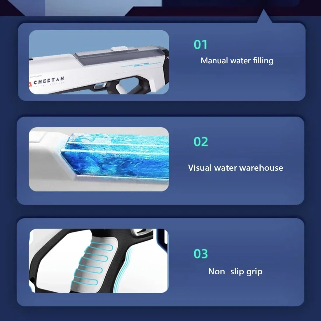 Rechargeable Auto-Suction Water Gun - Electric Splash Blaster for Kids, Outdoor Water Battles at Parks & Beach, Summer Toy