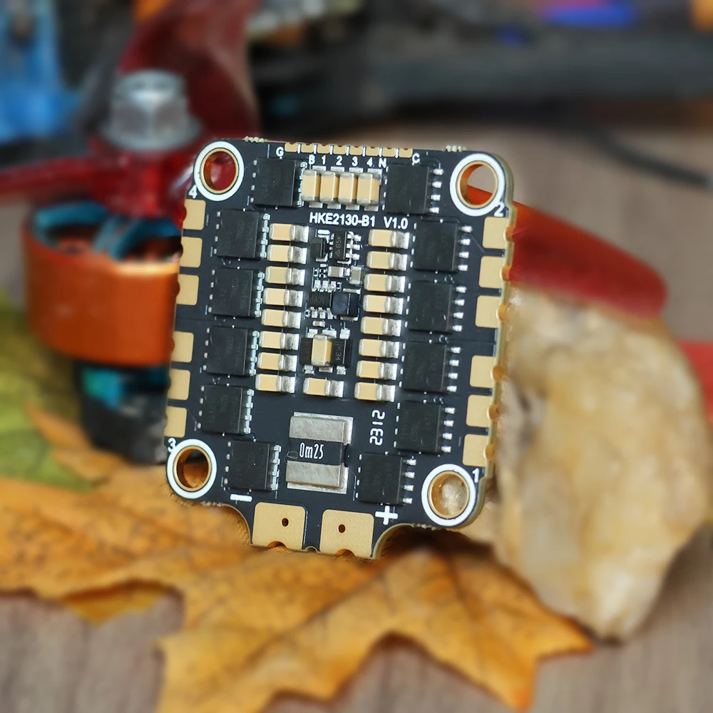 HAKRC 2130 50A 4-in-1 ESC 2S-8S Lipo Low-Noise PWM Drive High-Temperature Resistance Dshot150 for RC Drones FPV Racing Drones