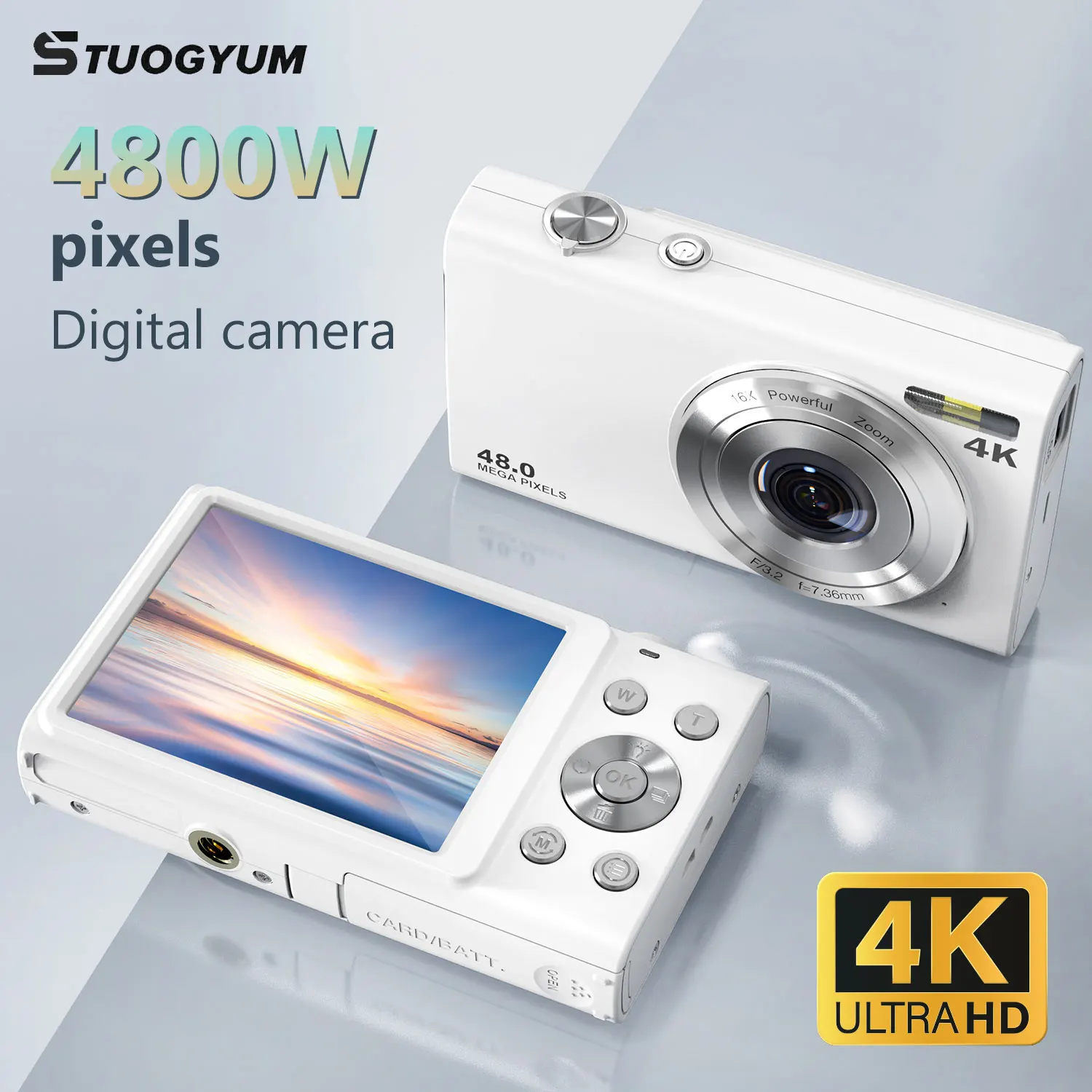 STUOGYUM 4K Digital Camera Autofocus Vlogging Camera HD 48MP with 2.8" Large Screen Entry-Level Kids Campus Mini Retro Cam #1