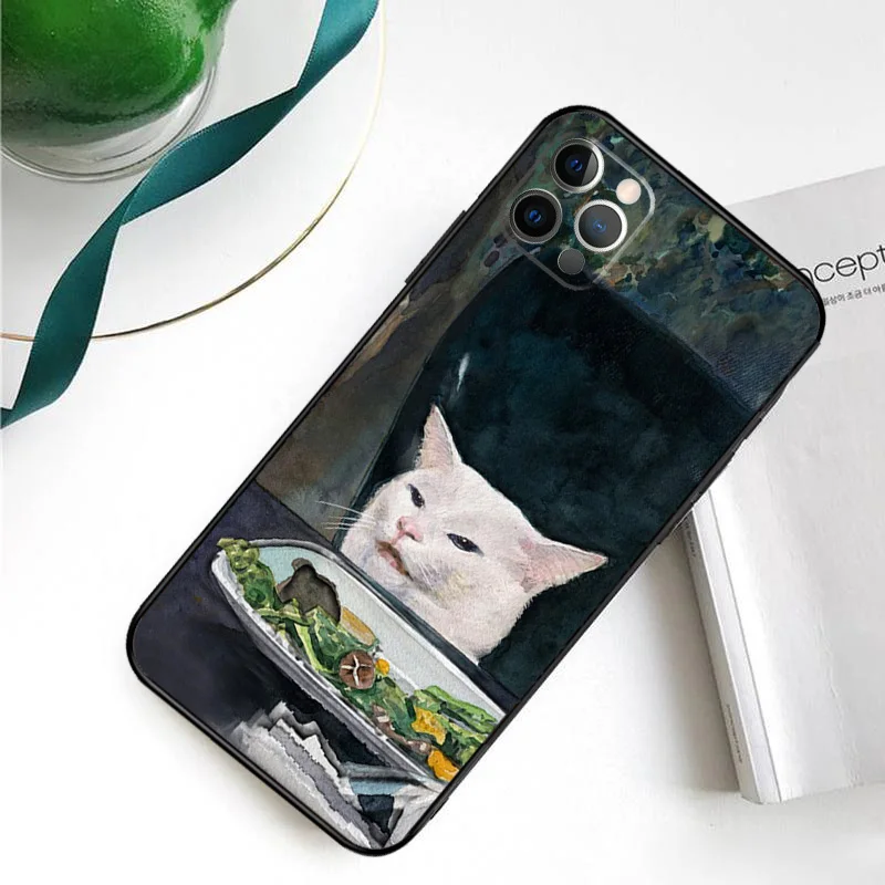 Crying Cat Memes For iPhone 14 13 Pro Max 12 mini 11 Pro Max 6 7 8 Plus XS XR XS Max SE 2020 Cover