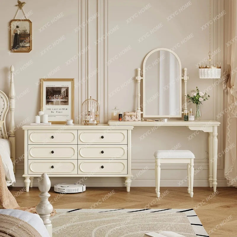 XX Mirror Dressing Table Drawers Chair Storage Bedroom Modern Dressing Table Organizer Girl Beauty Penteadeira Furniture
