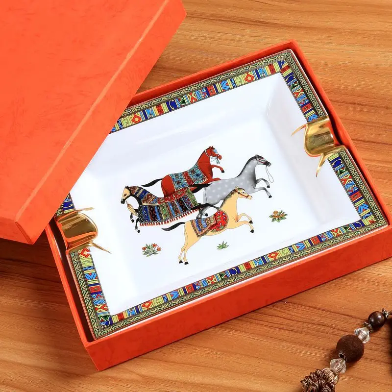 

Bone China Ceramic Ashtray Ideal for Home Decoration Office Use Patio Gatherings and Guest Spaces Durable and Stylish for Daily