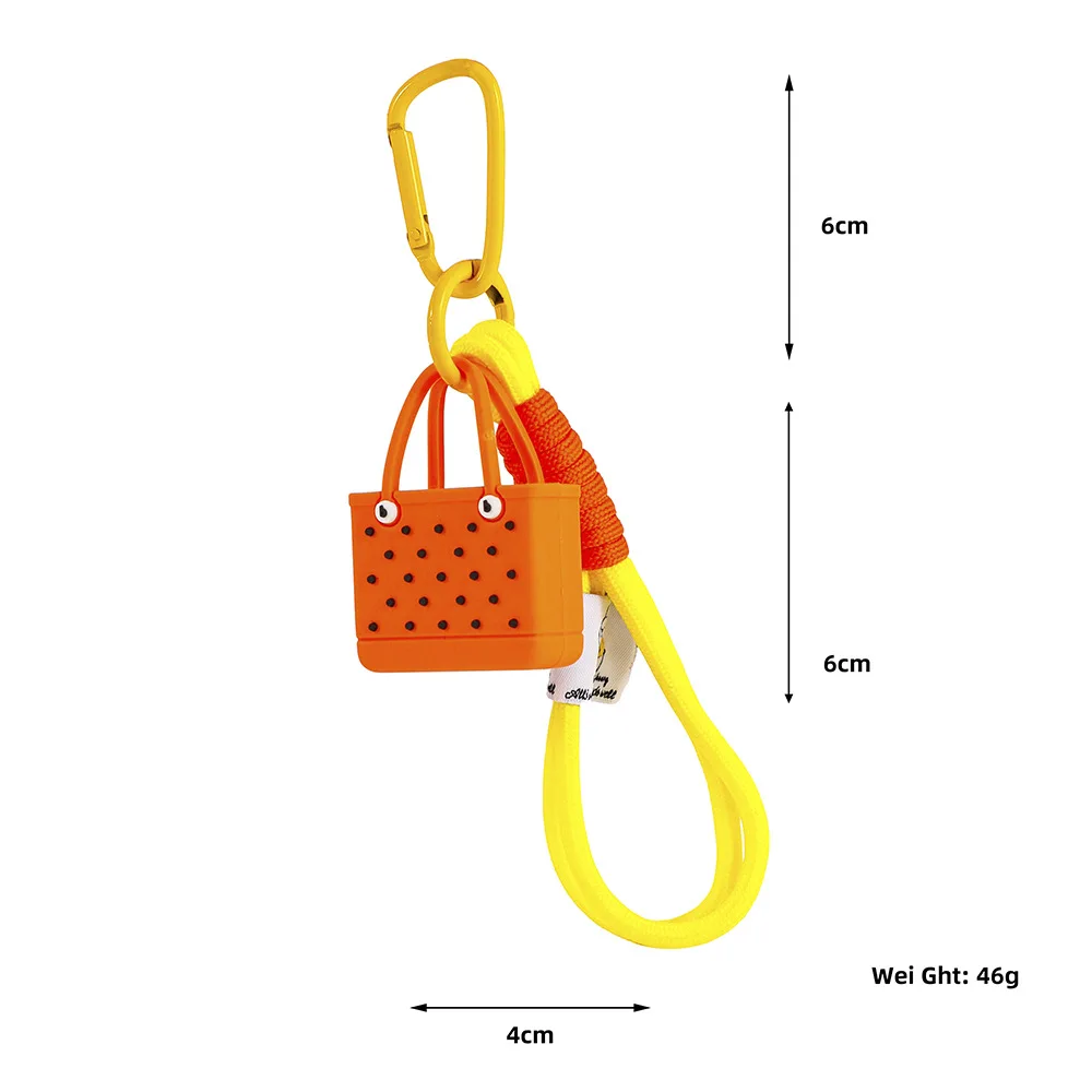 Simulation Beach Bag Keychain Women's Bag Pendant Decorative Pendant Car Hanging Decorative Ornaments image 6