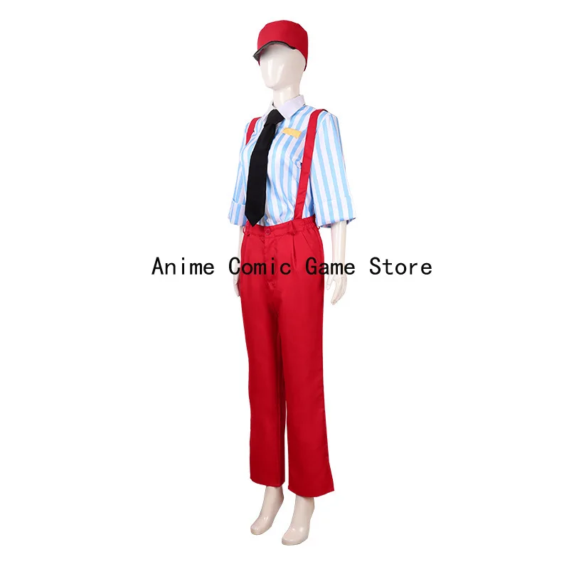 In Stock Kasane Tetoo Cosplay Hypnotist Cosplay Costume Wig  Anime Uniform Red Set Halloween Party Outfit for Women