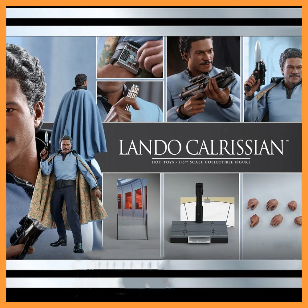 

Collectible In Stock HOTTOYS MMS588 1/6 Scale Male Soldier Lando Calrissian Billy Dee Williams Full Set 12'' Action Figure Toys