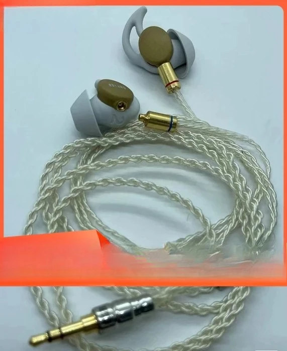 T1 Earphones Mmcx Universal Terminal with Monitor Upgraded Silver Wire, Micro and Small Earphones Sports