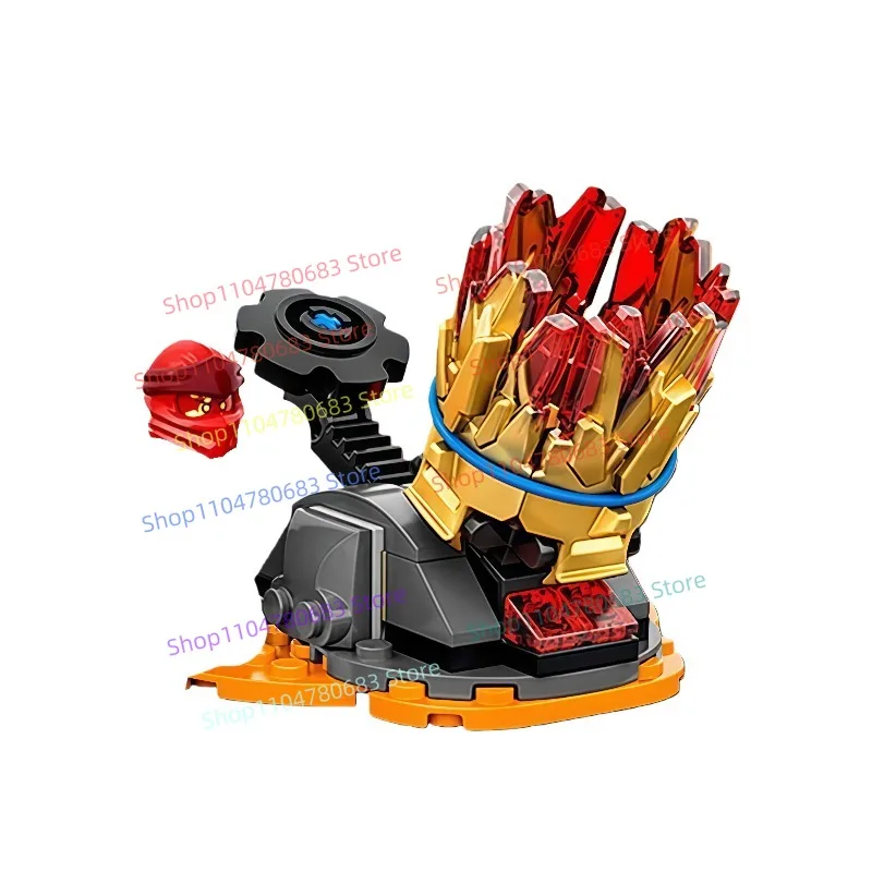 Bloc de construction MOC, toupie, Mini figurine d'assemblage, modèle de décoration, Anime TV saison 18, accessoire, jouet décoratif, cadeau de vacances