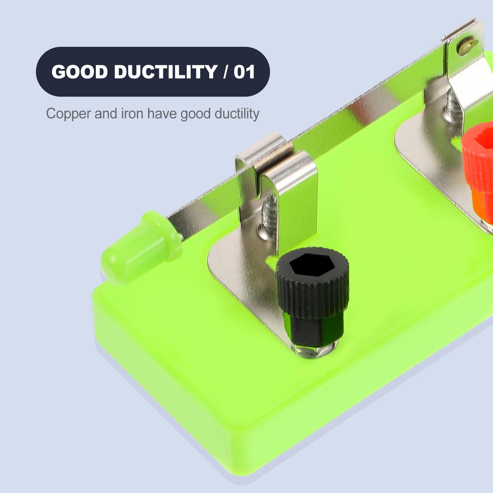 

10 шт., однополюсный цепной переключатель, прочные инструменты для экспериментов Spst, физическое школьное оборудование, однопозиционные инструменты для экспериментов