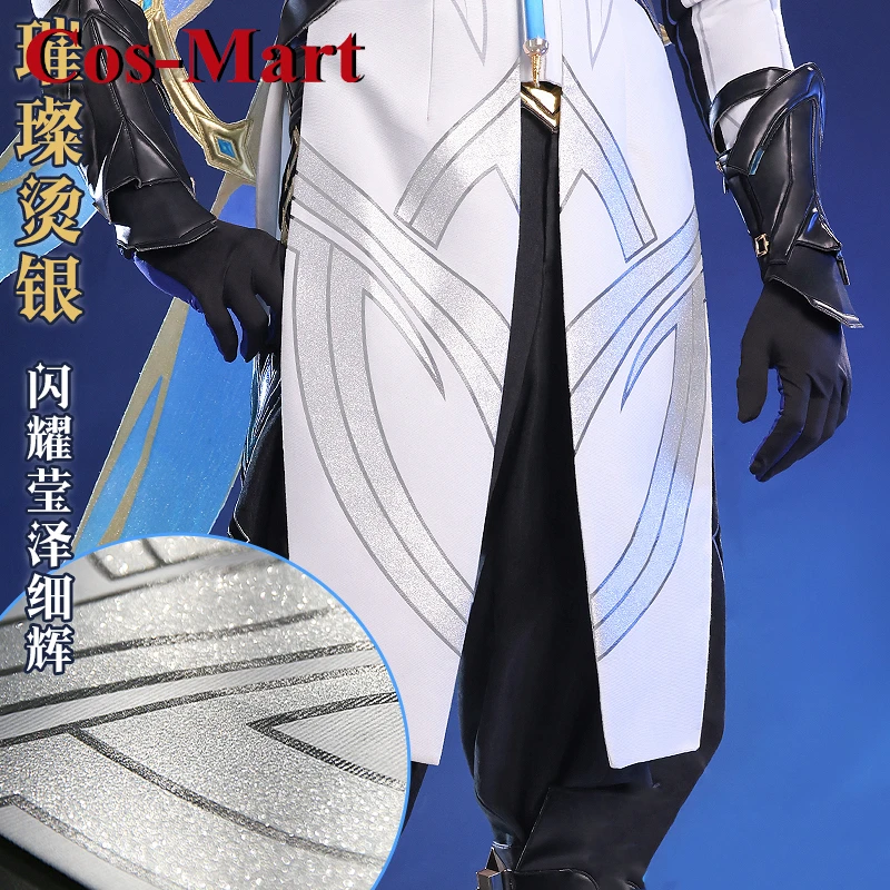 Cos-mart jogo genshin impacto il dottore cosplay traje fatui bonito moda batalha uniforme atividade festa role play roupas