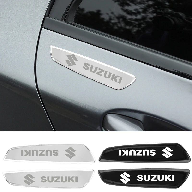 2PCS Car Fender Blade Decal Badge 3D Metal Car Body Protective Sticker For Suzuki JIMNY grand vitara sx4 swift Alto