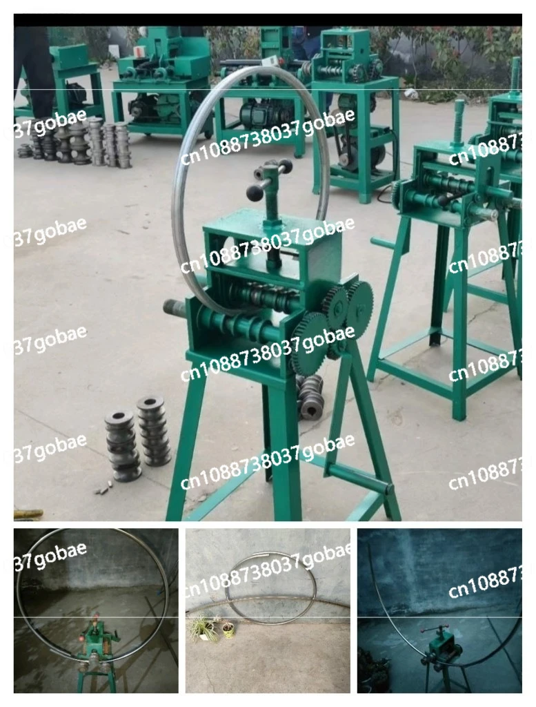 Pipe Bender Arc Bending Tool Stainless Steel Round Tube Square Tube Rolling Arc Manual Arc Bending Machine