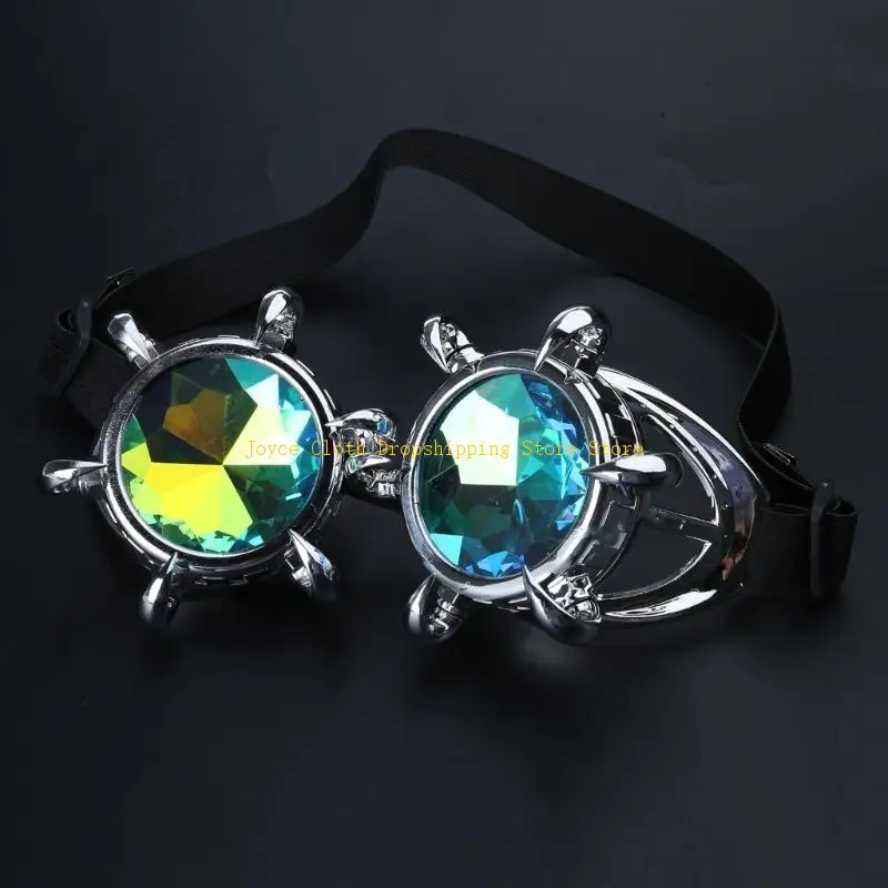 أزياء النظارات الشمسية خمر نظارات Steampunk نمط فاسق النظارات تأثيري النظارات 10CD