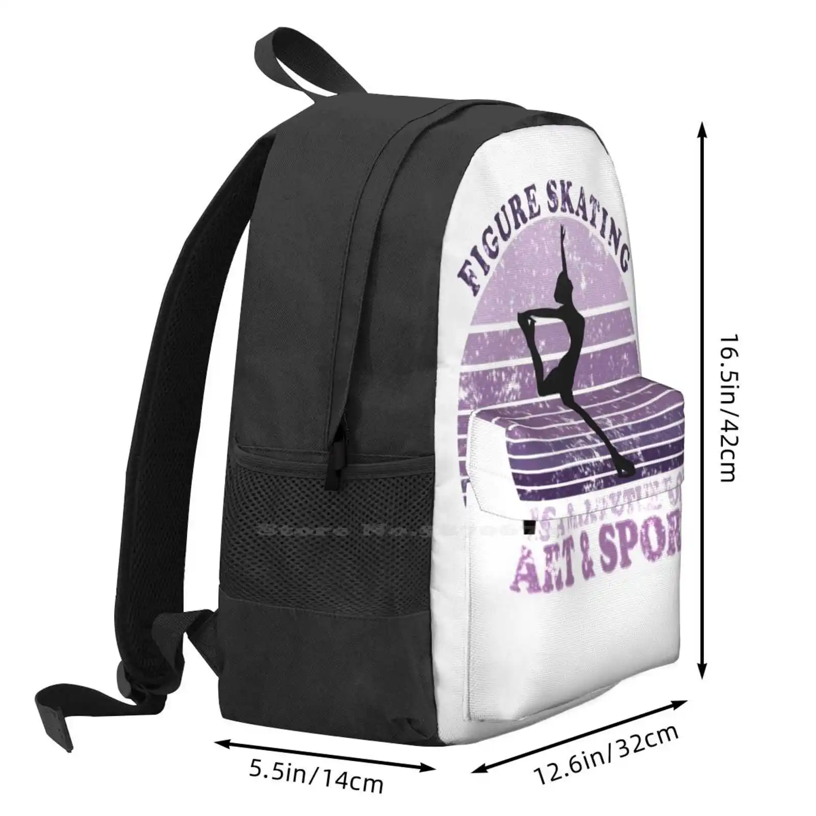 Bolsas escolares de viaje para ordenador portátil, patinaje artístico, deportes de invierno, citas de Patinaje