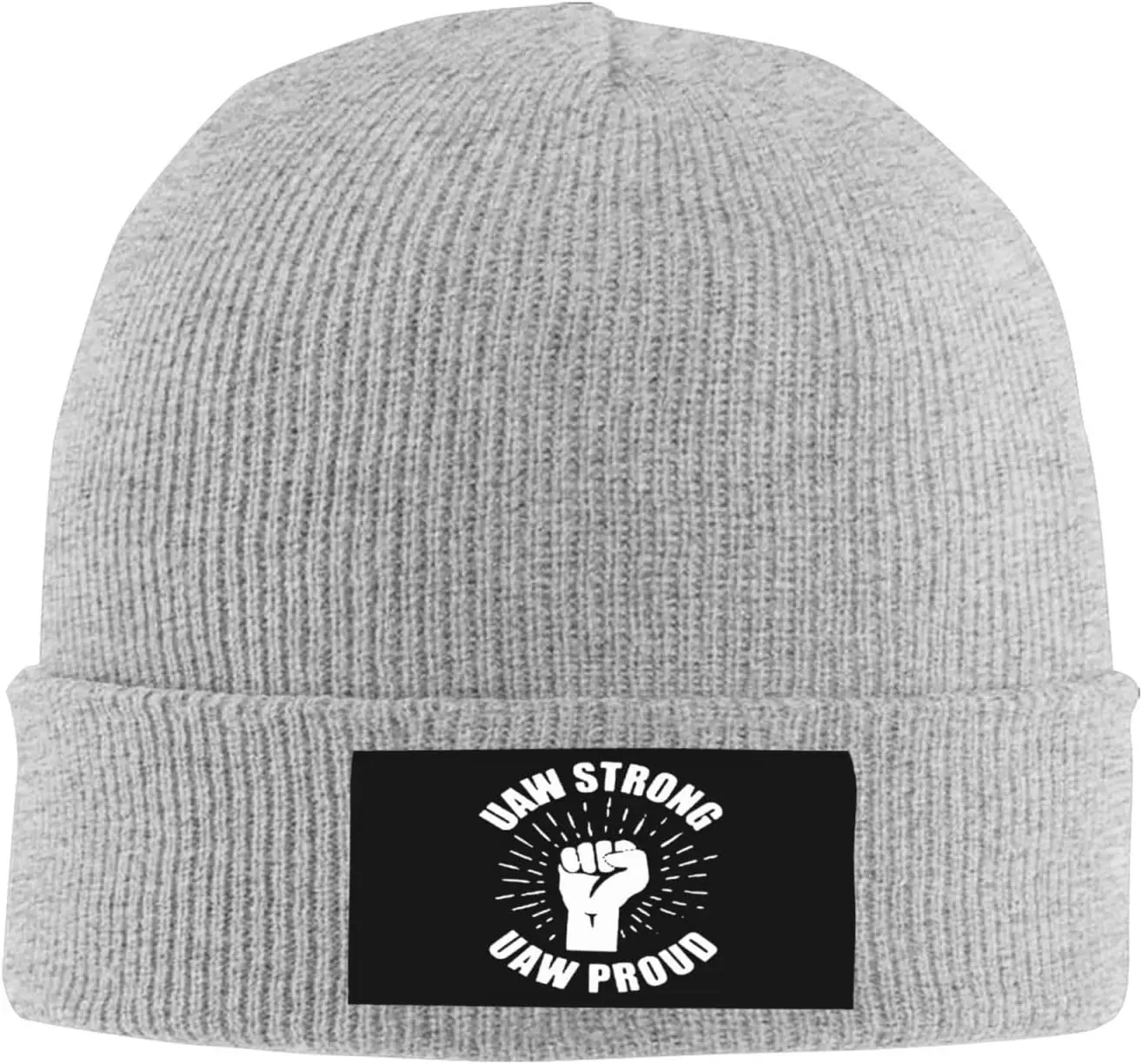 Uaw Strong Uaw Prouds Hat Black Winter Knit Warm Beanie Fashion Ski Skull Cap for Men Women