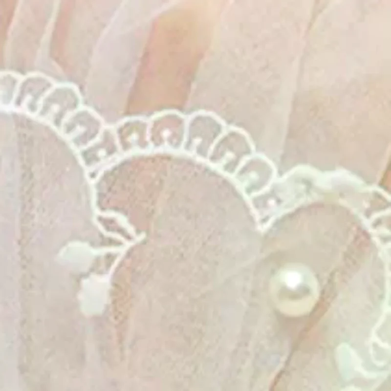 Nail Decorations For Nail Art Lace Fake Pleated Cuff Manicure Photography Props Fake Sleeves Nails Accessories Supplies Charms