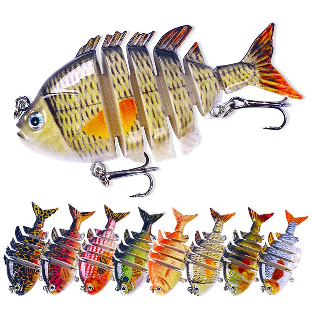 Fishing Lures 6 multi segment swimbait crucian carp crankbait swimming bait bionic outdoor saltwater Freshwater Wobblers Minnow