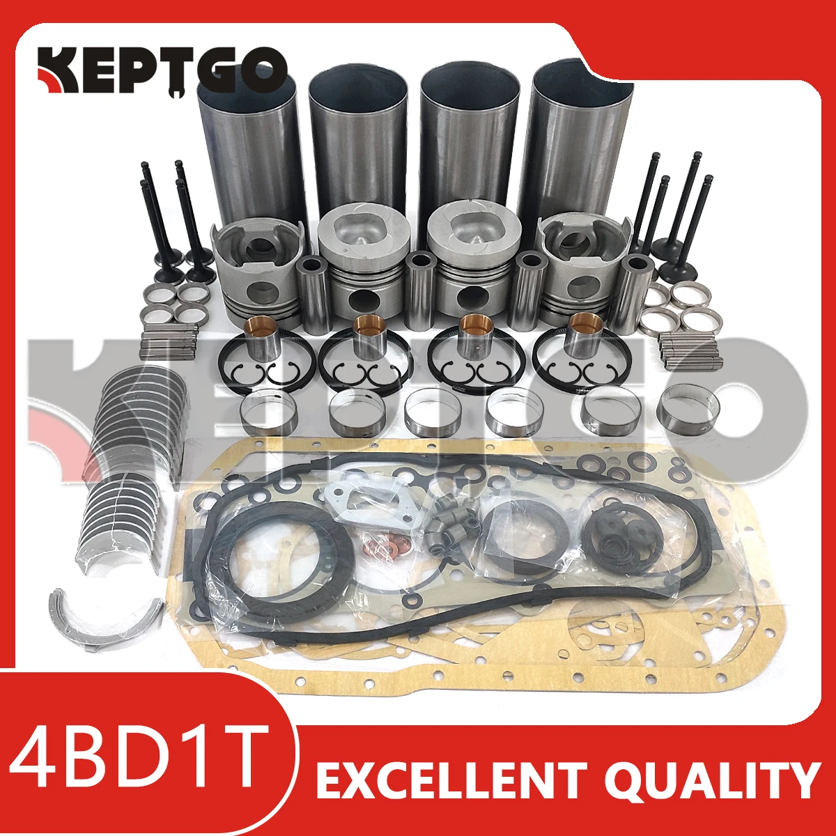 4BD1 Overhaul Rebuild Kit for Isuzu 4BD1T 3.9L Hitachi Excavator ISUZU NPR NQR Liner Bearing Gasket Repair