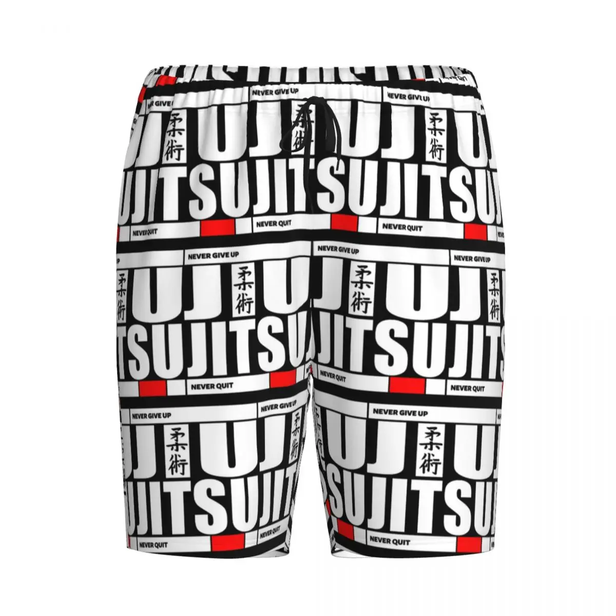 

Шорты Custom Jiu Jitsu - Never Give Up Never Quit, пижамные штаны, мужские пижамные штаны, брюки для сна, нижняя часть пижамы