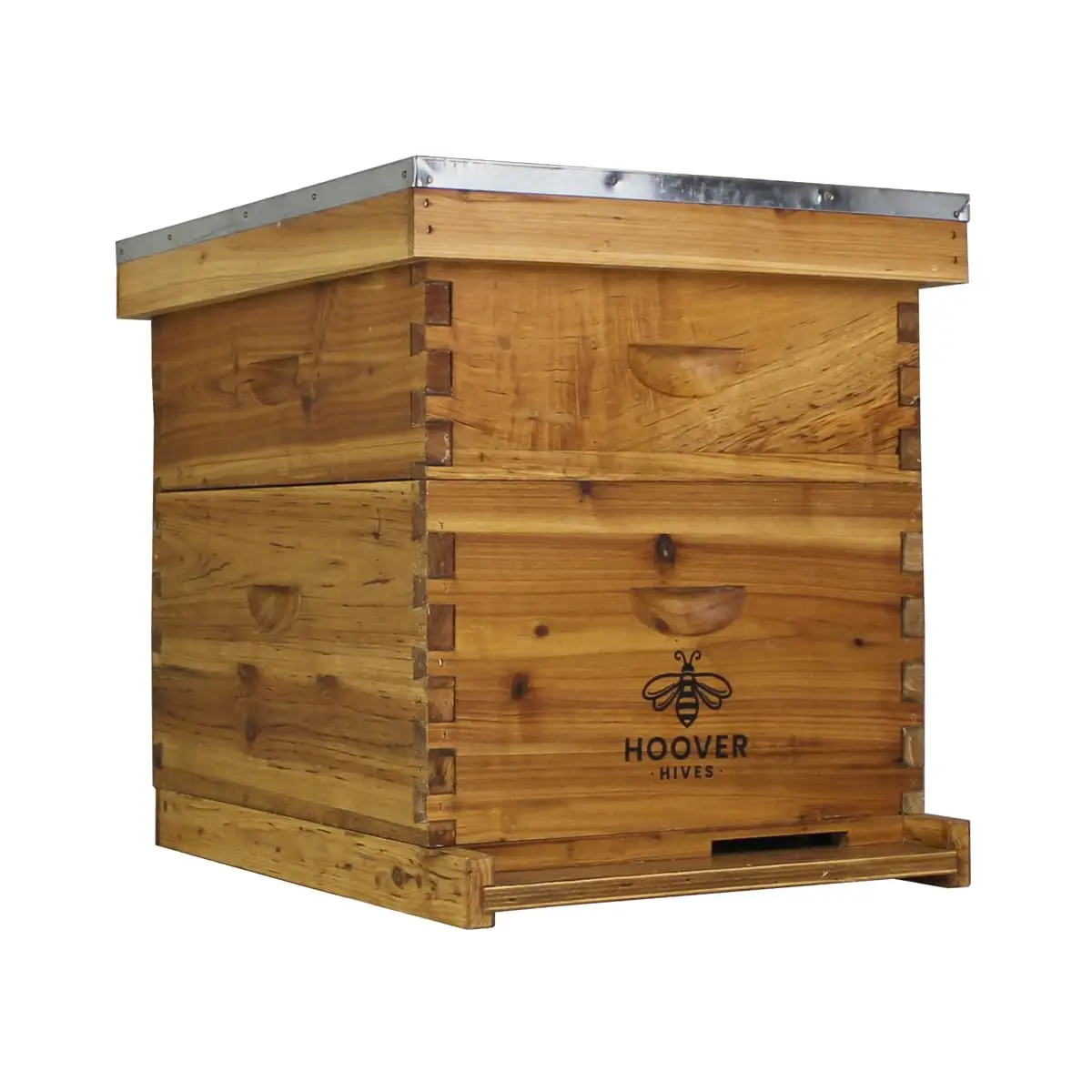 10-Frame Wax-Coated Beehive Kit with Frames – (1) Deep & (1) Medium – ® Original Beeswax Finish