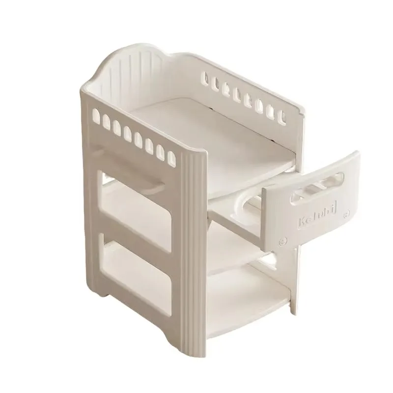 Changing table, removable baby changing table with lockers and bathtub, suitable for newborn and infant care