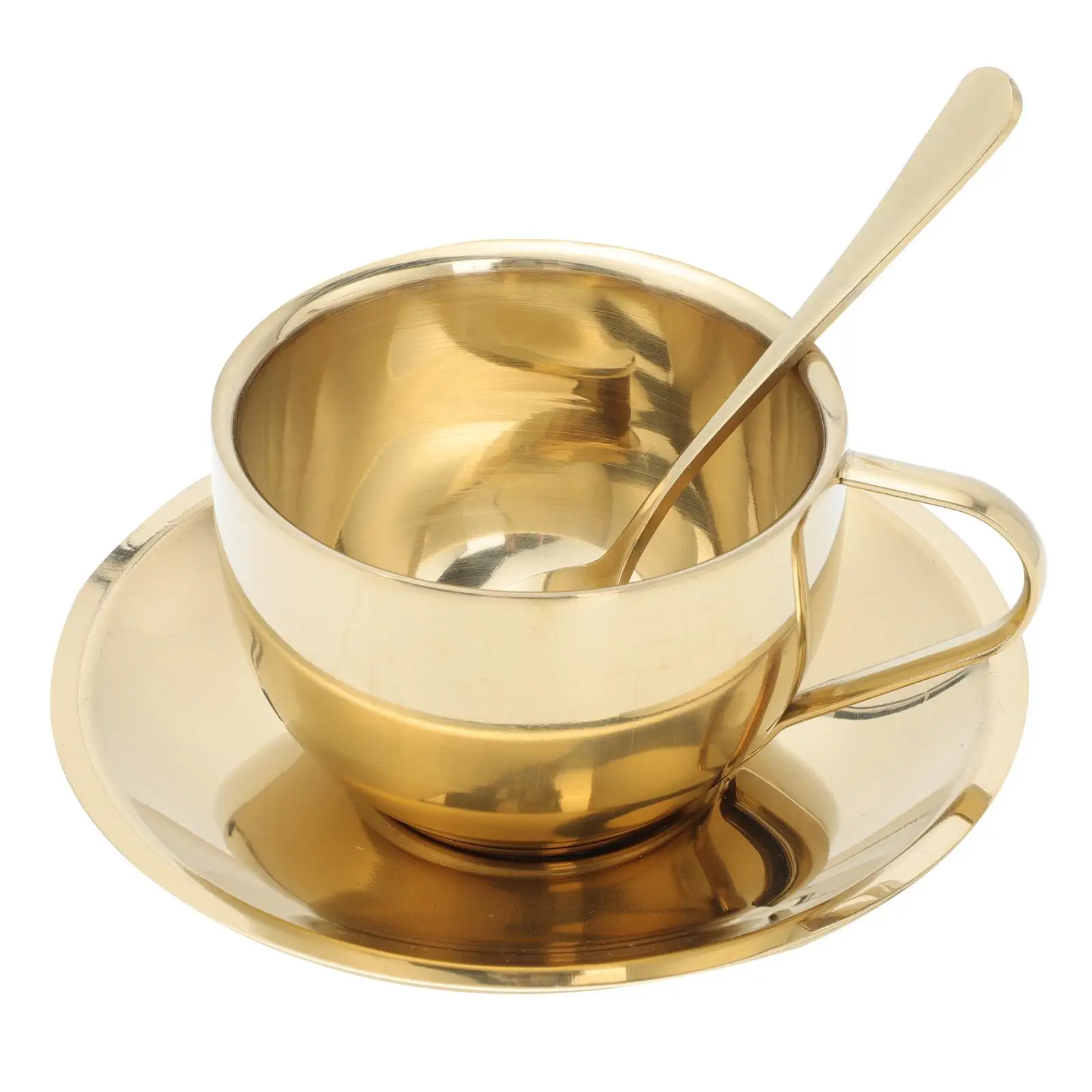 

Stainless Steel Water Household Tea Industrial Water Cup Tea Cup Style Flower Coffee Mug Latte