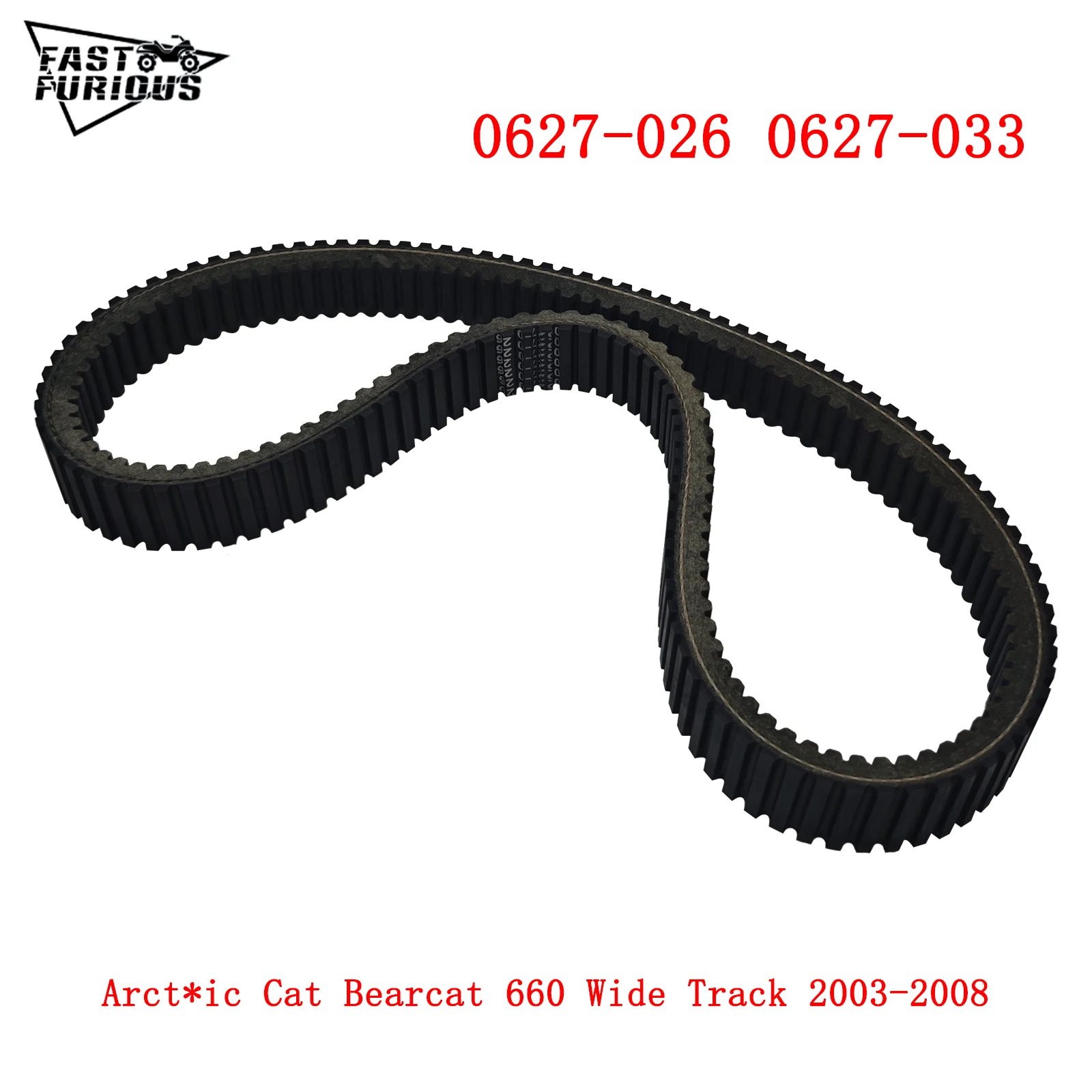 Drive Belt 0627-026 0627-033 for Arc*tic Cat Bearcat 660 Wide Track 2003-2008 2004 2005 2006 Snowmobile ATV