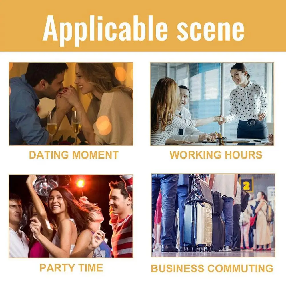 Rolo de perfume árabe de 3ml, perfumes de hormona que transmitem feromônios são fáceis de transportar, cheiro de colônia de longo tempo