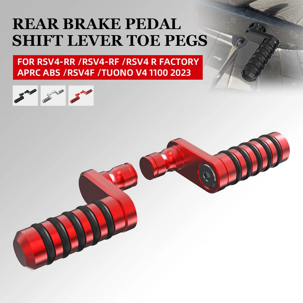 

Gear Peg Rear Brake Pedal Shift Lever Toe Pegs FOR APRILIA RSV4-RR /RSV4-RF /RSV4 R Factory APRC ABS /RSV4F /Tuono V4 1100 2023