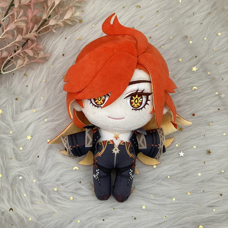 20cm Genshin Impact Pyro Archon Mavuika Plush Doll Pillows Cosplay Cartoon Props Accessories Adult Children Christmas Gifts