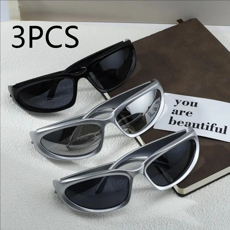 3PCS Sports Glasses  Y2K UV Protection for Climbing, Running, Baseball, Durable PC Frame & Lens